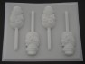 272 Holiday Snowman Chocolate or Hard Candy Lollipop Mold